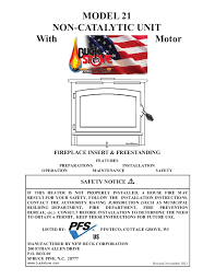 Buck Stove 19hs Heat Shield Instruction