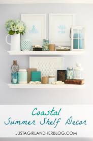 Coastal Summer Shelf Decor Shelf