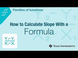 How To Calculate Slope With A Formula
