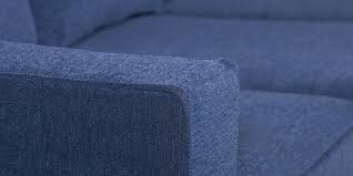 rookie fabric 3 seater sofa in blue