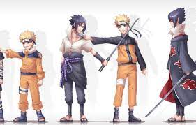 Wallpaper anime, art, Naruto, Sasuke Uchiha, Naruto Uzumaki, Different  images for desktop, section сёнэн - download