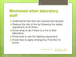 Minor issues can be a major problem for future in case of any carelessness;. Lecture 8 Laboratory Accidents And