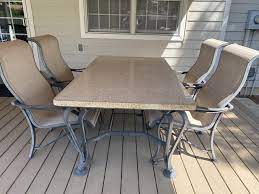 Granite Patio Table And 4 Chairs Nex