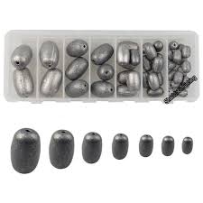 2019 Lead Sinker Box Assorted Size Egg Fishing Sinker Weights Kit Saltwater Fishing Weights Total 18 6oz In A Handy Box From Enjoyoutdoors 15 73
