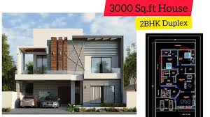 3000 Sqft House Design 2bhk Dupex
