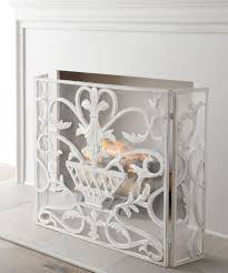 White Fireplace Screens For