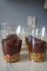 I like to use 1/2 rolled oats and 1/2 quick oats real butter and using jif peanut butter makes a big difference. Monster Cookie Pudding Parfaits This Is Not Diet Food