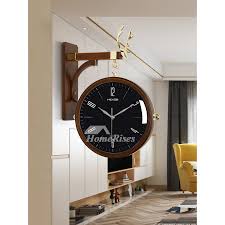Living Room Wall Clocks Double Sided