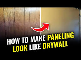 How To Make Paneling Look Like Drywall