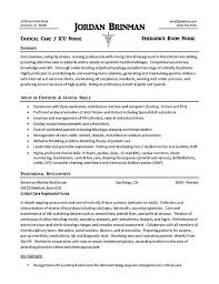 A nursing cv is similar to a nursing resume, however, its contents are more exhaustive. Er Nurse Resume Example