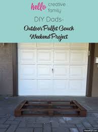 Diy Dads Diy Outdoor Pallet Couch