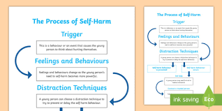 The Process Of Self Harm Flow Chart