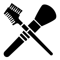 makeup brushes icon free png svg
