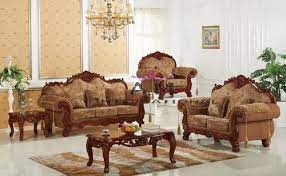 a m international wooden royal sofa set