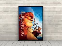 The Lion King Poster Vintage Disney