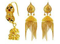 22kt gold earrings 22 karat gold tops