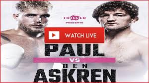 You have chosen to watch jake paul vs ben askren live stream , and the stream will start up to an hour before the game time. Lk2r2gi4dq47wm
