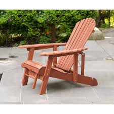 Adirondack Chair With Pull Out Ottoman