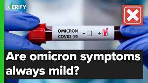 Omicron variant's symptoms not always ...