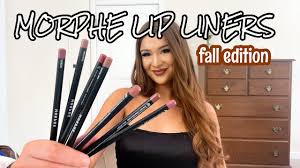 morphe lip liner swatches fall