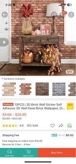 Brick Shape 3d Wallpaper Furniture