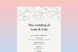 a guide to wedding ceremony programs