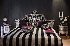 black and white striped bedding foter