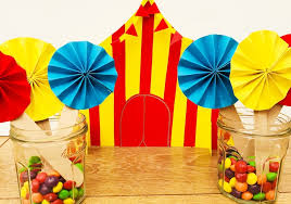 circus birthday party decorations