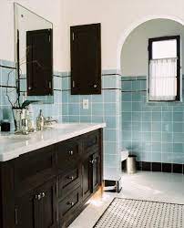 blue bathroom tile vintage bathroom