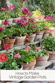 How To Make Vintage Garden Pots My
