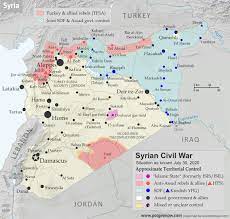 Claim a country by adding the most maps. Syria Control Map Report Frontlines Stable July 2020 Political Geography Now