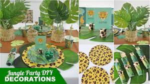 jungle party diy decor with quick