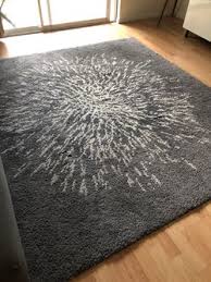 sanderum rug from ikea grey and white