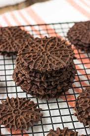 dark chocolate pizzelle my sequined life