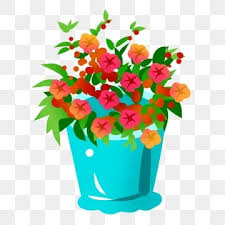Colored Flower Pots Png Transpa
