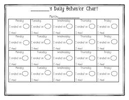 Daily Behavior Chart For Blog Pdf Behavior Clip Charts