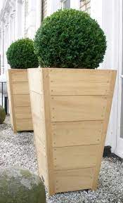 Wood Planters Wood Planter Box Patio Pots