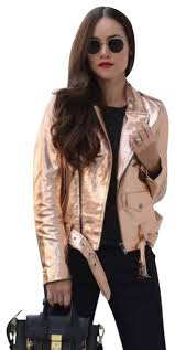 Erkek kıyafeti, yenilik ve özel kullanım için diğer gold leather jacket sınırlı gold leather jacket men fırsatlarını kaçırmayın! Zara Rose Gold Leather Moto Jacket Size 12 L Tradesy