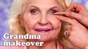 grandma makeup look tutorial