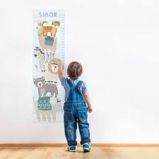 Personalized Wild And Free Growth Chart Blue Mejmej