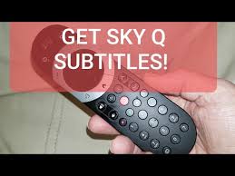 sky q subles via remote control