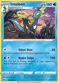 It evolves from drizzile starting at level 35. Inteleon Silent Shot Hydro Snipe Cardmarket