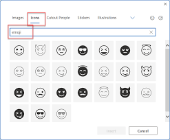 how to insert emoji in outlook mail