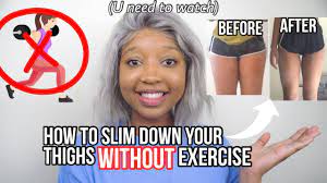 slim down your thighs without exercise