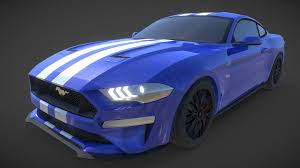 mustang gt 3d model by uday