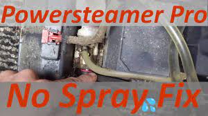 powersteamer pro no spray repair and