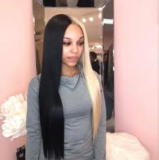 Cultural stars like cruella deviil and harley quinn made this look iconic, but it's up to you to make it wearable and elevated. Peruvian Hair Lace Front Wig Half Blond And Half Black Color Prosp Hair Shop