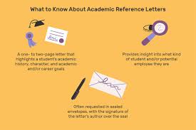 academic reference letter and request