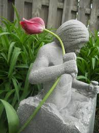 Garden Sculpture Muscular Male Torso