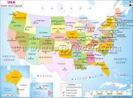 Eight other cities have served as the meeting place for the u.s. Map Of All Of The Usa To Figure Where Everyone Is Going To Go States And Capitals United States Map Us State Map